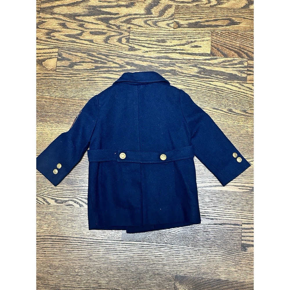 VINTAGE 1960's Fieldstone Double Breasted Wool Coat JFK Jr US Navy Boys Size 2 - Picture 11 of 12